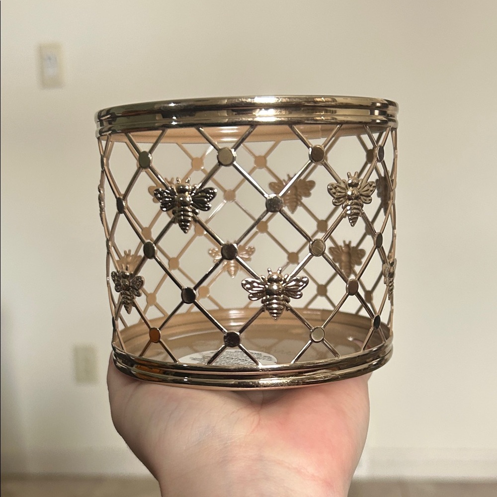Bath & Body Works: Gold Bee Design Candle Holder